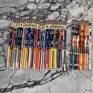 Vintage 1990s NFL Team Pencils Lot Of 38 Unused